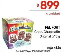Nini Mayorista Fel fort choc. chupelatin original oferta