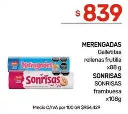 Nini Mayorista Merengadas galletitas rellenas frutilla oferta