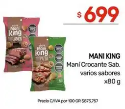Nini Mayorista Mani king maní crocante sab. varios sabores oferta