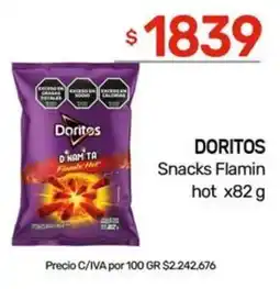 Nini Mayorista Doritos snacks flamin hot oferta