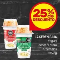Nini Mayorista La serenisima yogurt descr./entero c/cereales oferta