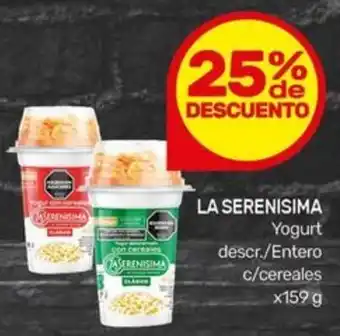 Nini Mayorista La serenisima yogurt descr./entero c/cereales oferta