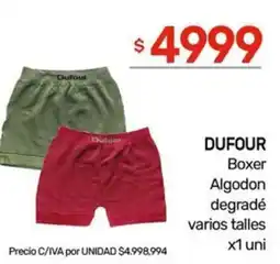 Nini Mayorista Dufour boxer algodon degradé varios talles oferta