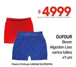 Nini Mayorista Dufour boxer algodon liso varios talles oferta