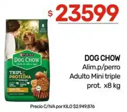 Nini Mayorista Dog chow alim.p/perro adulto mini triple prot. oferta