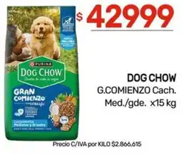Nini Mayorista Dog chow g.comienzo cach. med./gde. oferta