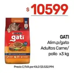 Nini Mayorista Gati alim.p/gato adultos carne/ pollo oferta
