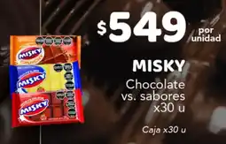 Nini Mayorista Misky chocolate vs. sabores oferta