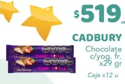 Nini Mayorista Cadbury chocolate c/yog. fr. oferta