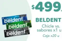 Nini Mayorista Beldent chicle vs. sabores oferta