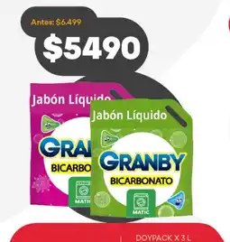 Supermercados Tadicor Jabón líquido granby doypack limón/rosas oferta