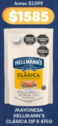 Supermercados Tadicor Mayonesa hellmann's clásica dp oferta