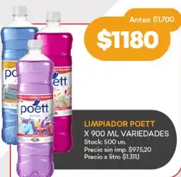 Supermercados Tadicor Poett limpiador variedades oferta