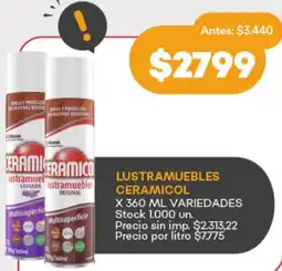 Supermercados Tadicor Ceramicol lustramuebles variedades oferta