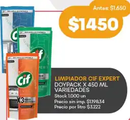 Supermercados Tadicor Cif expert limpiador doypack variedades oferta