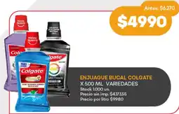 Supermercados Tadicor Colgate enjuague bucal variedades oferta