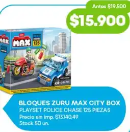 Supermercados Tadicor Bloques zuru max city box playset police chase oferta