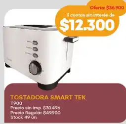 Supermercados Tadicor Smart tek tostadora T900 oferta