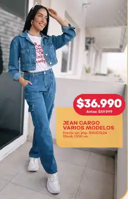 Supermercados Tadicor Jean cargo varios modelos oferta