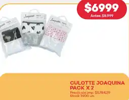 Supermercados Tadicor Culotte joaquina oferta