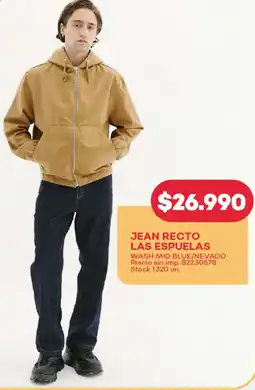 Supermercados Tadicor Jean recto las espuelas wash mid blue/nevado oferta