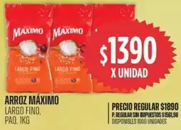 Supermercados Vea Máximoarroz largo fino, paq. oferta