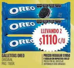 Supermercados Vea Oreo galletitas original, paq. oferta