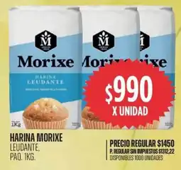 Supermercados Vea Morixe harina leudante, paq. oferta