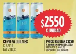Supermercados Vea Quilmes cerveza clásica, lat. oferta