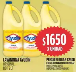Supermercados Vea Ayudín lavandina original, bot. oferta