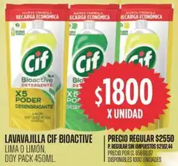 Supermercados Vea Cif bioactive lavavajilla oferta