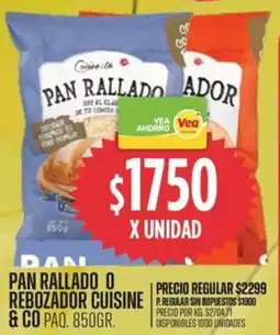 Supermercados Vea Cuisine & co pan rallado o rebozador oferta