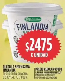 Supermercados Vea Finlandia queso la serenísima oferta
