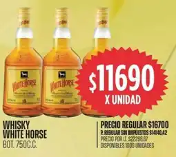 Supermercados Vea White horse whisky oferta