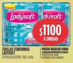 Supermercados Vea Ladysoft toallas femeninas oferta