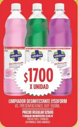 Supermercados Vea Lysoform limpiador desinfectante oferta