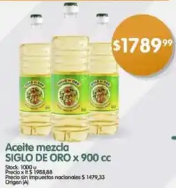 Supermercados Buenos Días Siglo de oro aceite mezcla oferta