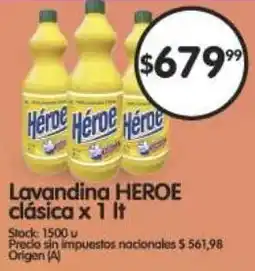 Supermercados Buenos Días Heroe lavanding clásica oferta