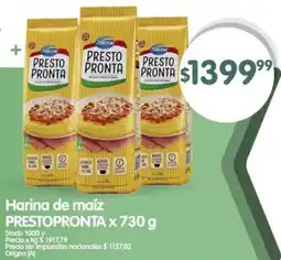 Supermercados Buenos Días Prestopronta harina de maíz oferta