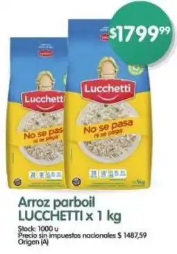 Supermercados Buenos Días Lucchetti arroz parboil oferta