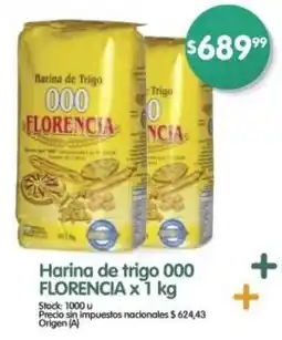 Supermercados Buenos Días Florencia harina de trigo 000 oferta