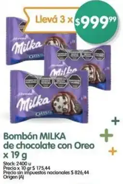 Supermercados Buenos Días Milka bombón de chocolate con oreo oferta