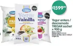 Supermercados Buenos Días Tregar yogur entero/ descremado sachet oferta