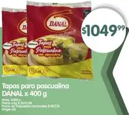 Supermercados Buenos Días Danal tapas para pascualina oferta