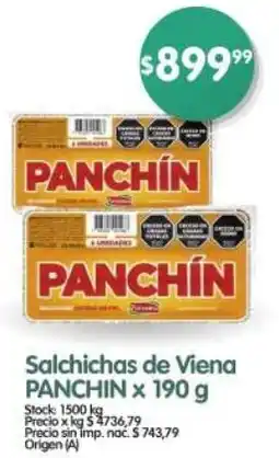 Supermercados Buenos Días Panchin salchichas de viena oferta