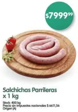 Supermercados Buenos Días Parrileras salchichas oferta