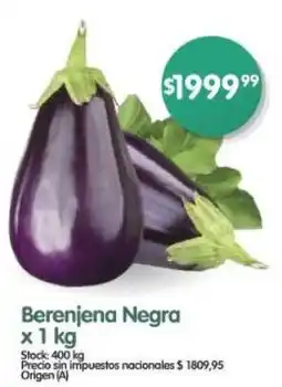 Supermercados Buenos Días Berenjena negra oferta