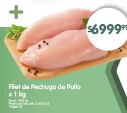 Supermercados Buenos Días Filet de pechuga de pollo oferta