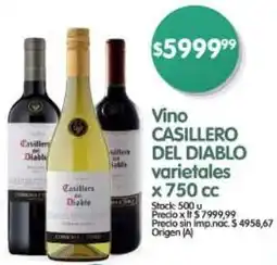 Supermercados Buenos Días Casillero del diablo vino varietales oferta