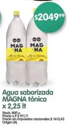 Supermercados Buenos Días Magna agua saborizada tónica oferta